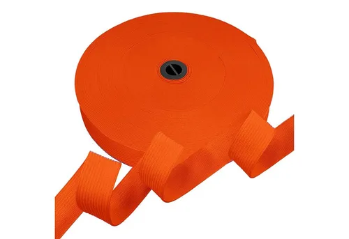maDDma Gummiband 25m Gummiband Gummilitze 20mm flach gestrickt Stretch Elastisch, 523 hellorange