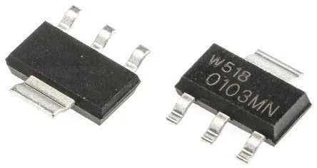 5X Z0103MN,135 Triac 600V 1A SOT223 Igt: 3/5mA Ifsm: 8A 4Q sensitive gate WeEn