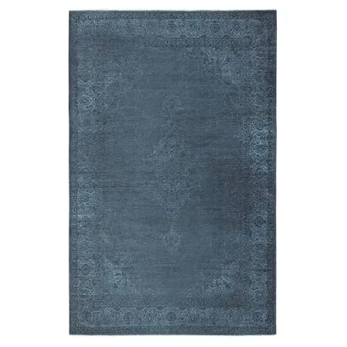 Kelim Vintage Teppich Wohnzimmer Blau 230 X 320 cm in blau von TESSO LIVING