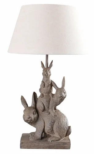 Tischlampe Hase Leuchte Hasenfigur Tischleuchte Dekoleuchte Nachttischlampe