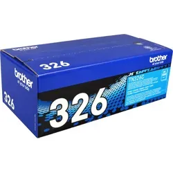 Brother Toner TN-326C Cyan - Originaltoner mit hoher Kapazität für ca. 3.500 Seiten, ideal für professionelle Druckqualität