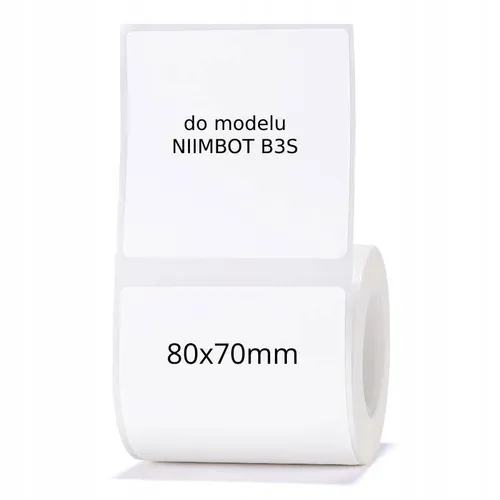 NIIMBOT Etikettenaufkleber für B3S 80*70mm 95 Stück