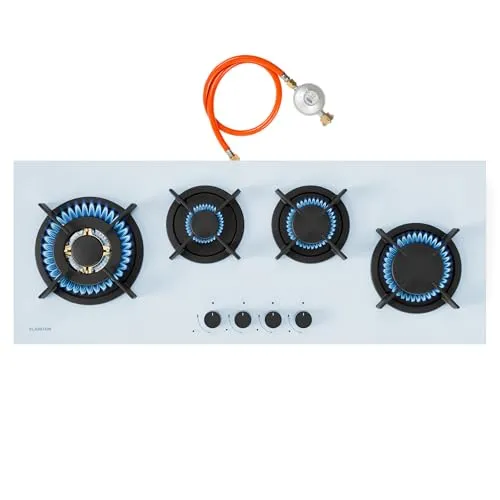 Klarstein Gas-Kochfeld Goldflame CP11-KL-GF-90Slm-Wh in weiß von Klarstein