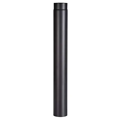 FireFix Ofenrohr Ø 120 mm 100 cm schwarz - Ofenrohr aus robustem Stahl, ideal für Kamin- und Ofeninstallationen, sorgt für sicheren Rauchabzug und hohe Temperaturbeständigkeit.