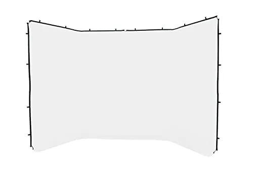 Manfrotto LL LB7625 Panorama-Hintergrund – 4 m, schwarz - Hintergründe für Fotostudios, ideal für Gruppenaufnahmen und Veranstaltungen mit leicht zu glättendem Stoff.