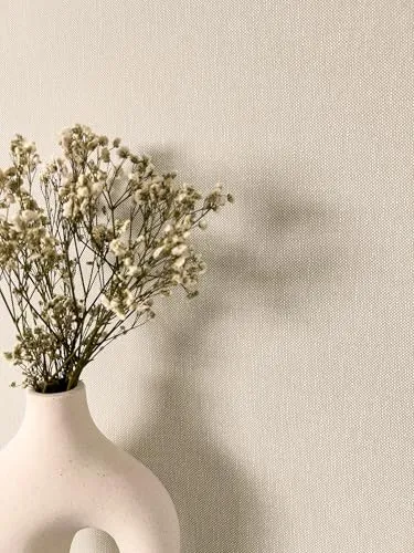 Newroom Tapete Beige Vliestapete Einfarbig - Unitapete Uni Taupe Glitzer Stoff-Optik Modern Textil-Optik Leinen-Optik Struktur inkl. Tapezier-Ratgeber