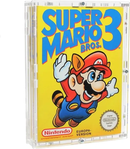 Verschraubtes Case aus Acrylglas für ein Nintendo NES Spiel in/ Schutzbox / Protector / UV-Schutz / Transparent / Schutzhülle / Games - Zeigis®