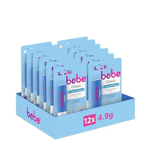 bebe Classic Lippenpflege, 12 x 4,9 g