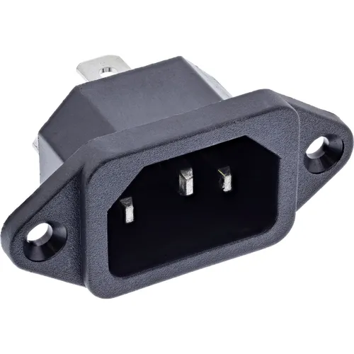 Kaltgeräte Einbaubuchse C14 | 10A 250V | 6,3mm Steckfahne