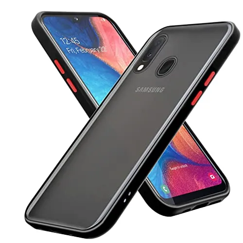 Cadorabo Hülle kompatibel mit Samsung Galaxy A10e A20e Schutzhülle TPU Silikon Case Hybrid Matt Design Anti Rutsch Slim Kratzfest Gummi mit Rundumschutz Case Hülle für Galaxy A10e A20e in Transparent