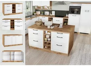 KOCHSTATION Kücheninsel KS-Lana, 153 cm, MDF-Fronten von Kochstation