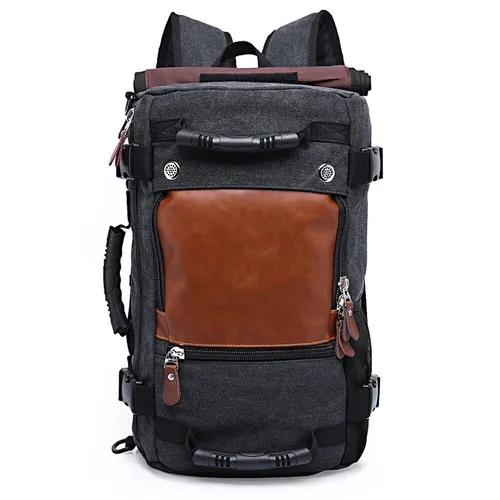 Motorrad Rucksack / Hecktasche Canvas Craftride Vintage VG6 28 Liter schwarz