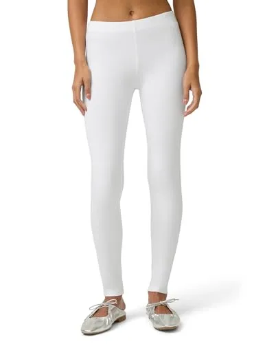 No Nonsense Damen Cotton Legging면 레깅스棉质紧身裤棉質內搭褲leggings De Algodón.legging De Algodãoبنطلون ضيق قطنيleggings aus Baumw Leggings, Weiß, S EU