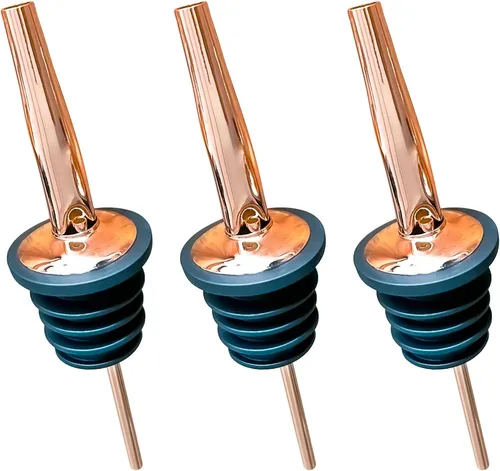 Ausgießer Kupfer Edelstahl Spirituosen Schnaps Flaschen Dosierer Barzubehör