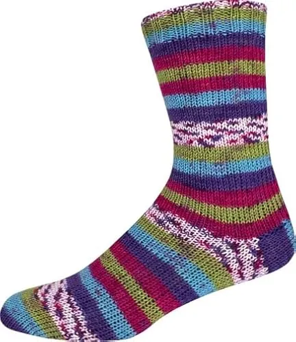 KK-Kollektion Sensitive Socks Color 79 - pink/pistazie/blau/blauviolett
