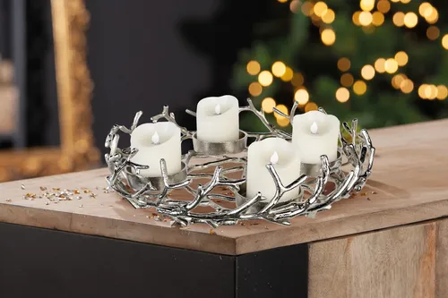 Adventsleuchter, rund, 