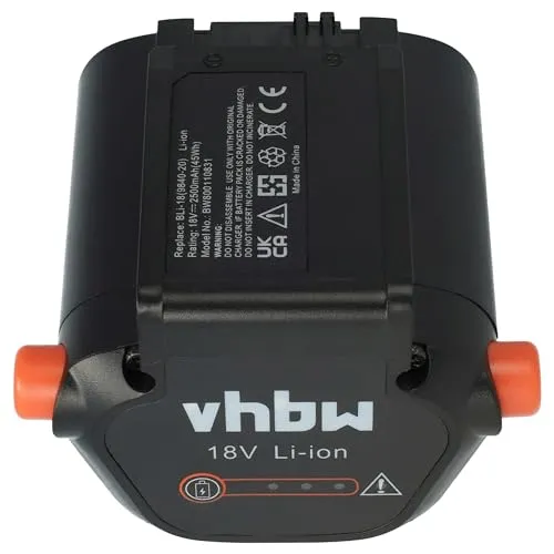 vhbw Akku kompatibel mit Gardena EasyCut Li-18/23 (9876-20) Rasenmäher Grasschere, Strauchschere (2500mAh 18V Li-Ion)