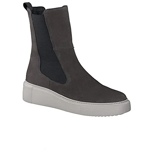Paul Green Damen Chelsea-Boots, Damen Chelsea Boots,Kurzstiefel,uebergangsschuhe,uebergangsstiefel,Schlupfstiefel,flach,Women's,Grau,38.5 EU / 5.5 UK