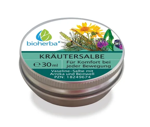 BIOHERBA R Pflege-Set Kräutersalbe Vaseline-Salbe mit Arnika und Beinwell 30 ml