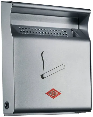 WESCO Aschekasten Wandascher, abschließbar mit Dreikant-Verriegelung - Haushaltszubehör, wetterfest und sicher mit Schlüssel im Lieferumfang, ideal für öffentliche und private Bereiche.