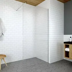 Duschglaswand 90 x 200 cm mit Lotuseffekt - Duschkabine aus 8mm Einscheiben-Sicherheitsglas, bietet großen Einstieg und einfache Reinigung dank Nano-Beschichtung und ohne sichtbare Verschraubungen.