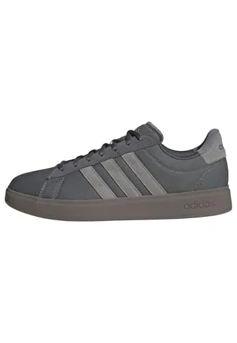 adidas Herren Grand Court 2.0 Shoes - Bequeme Sneakers in Grey Five - Herren-Sneaker mit atmungsaktivem Material, bequemer Passform und rutschfesten Sohlen für optimalen Komfort im Alltag.