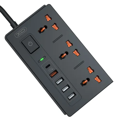 Verlängerungskabel Steckdose PD QC 3.0, 1,8 m mit 1x USB-C und 4x USB - Praktisches Verlängerungskabel mit 10A und 2300W für zuverlässige Stromversorgung. Ideal für den täglichen Einsatz mit schnellem Laden durch USB-Anschlüsse. Perfekt für Zuhause und Büro!