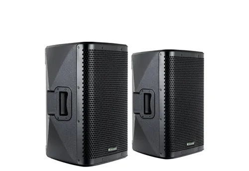 Pronomic Paar C-210 MA - Aktive 2-Wege Bi-Amp Box Lautsprecher 200 W - Professioneller Lautsprecher mit 10