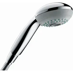hansgrohe Crometta 85 Duschkopf - 3 Strahlarten, Chrom, vielseitiger Duschkomfort mit QuickClean und 5 Jahre Garantie