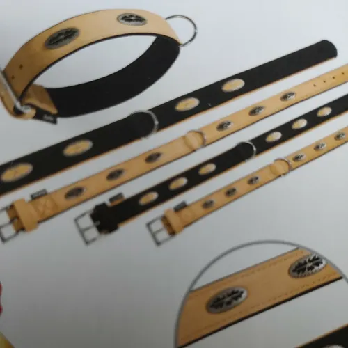 Art-Buffalo-Halsband,Karlie, schwarz,verziert, 70cm,Xl- XXL,Kunstleder, Hunde