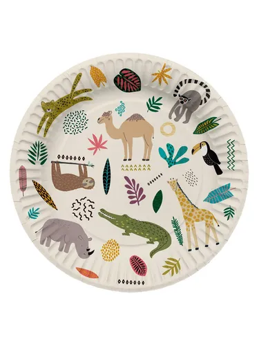 Folat BV Plates Zoo Party 8pcs.