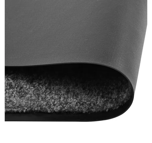 furnicato Fußmatte Waschbar Anthrazit 40x60 cm - Hochwertige und rutschfeste Fußmatte für Innen- und Außenbereiche. Sie absorbiert Feuchtigkeit und ist maschinenwaschbar – ideal, um Schmutz draußen zu halten!