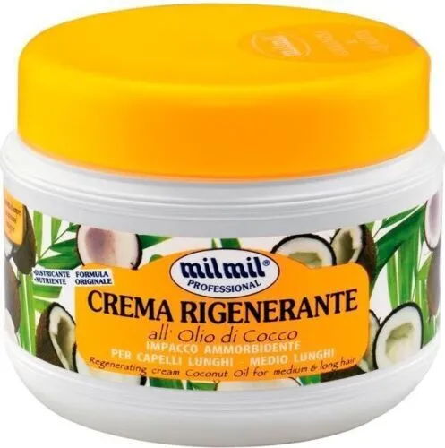 milmil Crema Rigenerante Banane 500ml Haarmaske