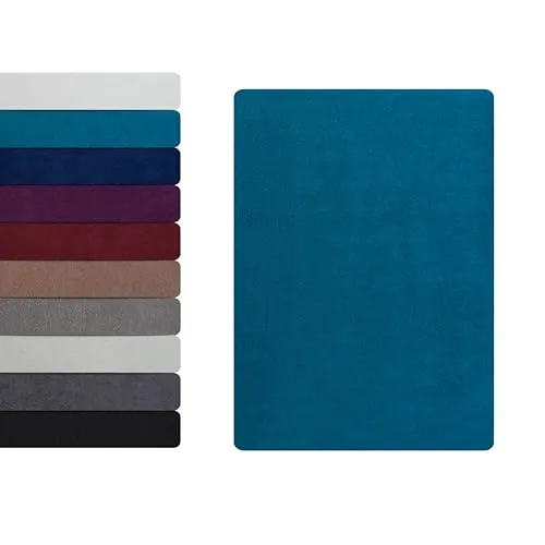 Frottee Spannbettlaken Spannbetttuch 90 in petrol von Hometex Premium Textiles