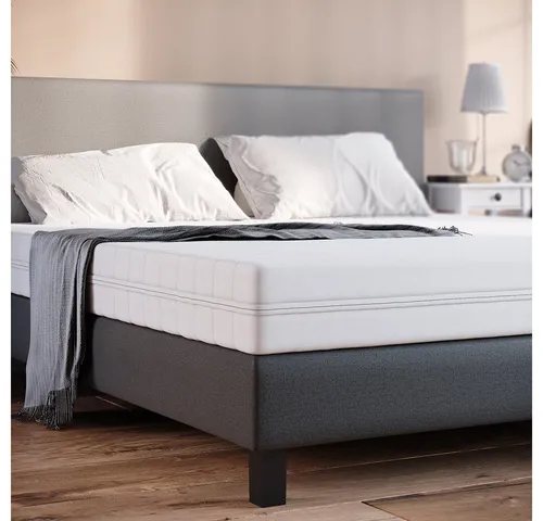 VitaliSpa® Kaltschaummatratze 160 x 200 cm H3 - 7-Zonen Matratze für optimalen Schlafkomfort, ideal für Bauch-, Rücken- und Seitenschläfer, Bezug waschbar bis 60 Grad, perfekt für Körpergewicht von 80 bis 100 kg.
