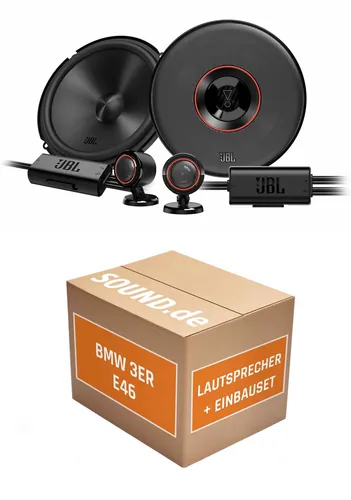 Lautsprecher Boxen vorne JBL Club3 64CTP für BMW 3er E46 + Coupe 2x Tief-Mittelt