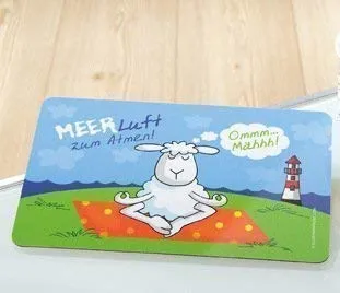 GILDE Frühstücksbrettchen Frühstücksbrett, maritim 4 Motive zur Auswahl (Meer Luft zm atmen)