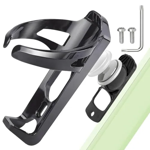 Flaschenhalter Fahrrad mit Airtag Versteck – Stummer Integration - Praktischer Flaschenhalter für Fahrradrahmen mit sicherer Halterung für Apple Air Tag. Robust und wetterfest, ermöglicht eine diskrete Ortung Ihres Fahrrads. Einfach zu installieren, mit Anti-Diebstahlschrauben für extra Sicherheit.