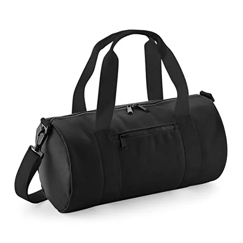 BagBase Mini Barrel Bag, Farbe:Black/Black, Größe:40 x 20 x 20 cm