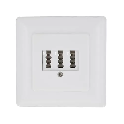 BIGtec TAE Dose Telefondose Unterputz NFF UP Anschlussdose 3x6-polig signalweiß weiß Telefon DSL-Splitter Fax Modem Router Anrufbeantworter