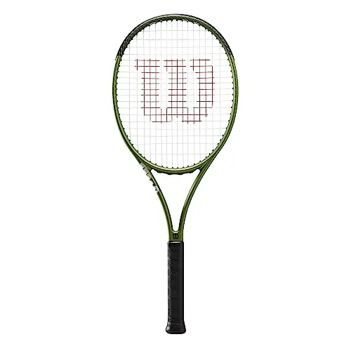 Wilson Tennisschläger Blade Feel 100 - Optimal für Herren und Damen - Tennisschläger für fortgeschrittene Spieler mit leichtem Basalt/Carbon-Material für weniger Vibrationen und optimalem Spielgefühl. Ideal für präzise Schläge und Komfort.