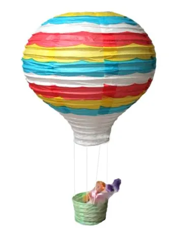 Yudu süß Heißluftballon Reispapier Lampion Lampenschirm (Modell 07)