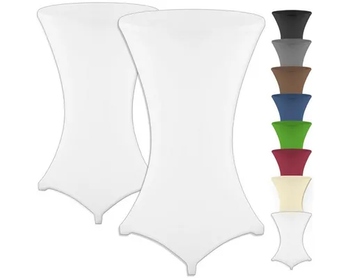 Gräfenstayn Stehtischhusse 2er Set in weiß von Gräfenstayn