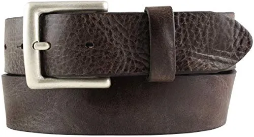 BELTINGER Gürtel aus Vollrindleder Used-Look 4 cm | Jeans-Gürtel für Damen Herren 40mm | Ledergürtel Vintage-Look 4cm | Chocolate 85cm