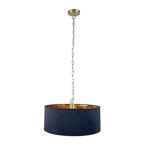 relaxdays Hängeleuchte mit Stoffschirm – Modernes Design - Elegante Hängelampe mit schwarzem Stoffschirm und bronzefarbenem Innenleben. Ideal für Wohnzimmer oder Schlafzimmer, schafft warmes Licht und passt perfekt zu verschiedenen Wohnstilen.