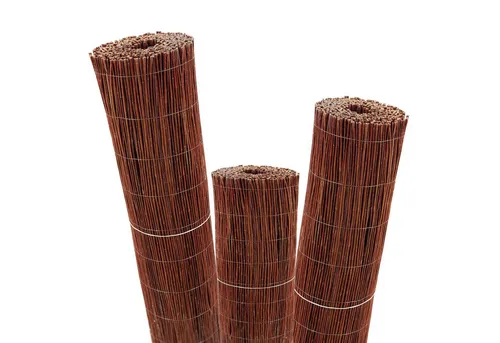 Aquagart Weidenmatte 5m x 100 cm - Natürlicher Sichtschutz für Garten, Balkon & Terrasse - Gartensichtschutz - Robuste Weidenmatte mit Drahtumspannung für einfache Montage und individuelle Anpassung an jedes Gelände. Umweltfreundlich aus schnell nachwachsenden Rohstoffen.