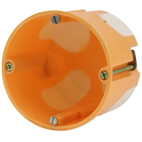 Hohlwand-Schalterdose mit Menbran 61 mm orange