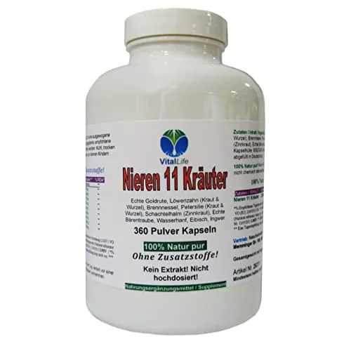 NIEREN 11 Kräuter Kapseln von VitalLife