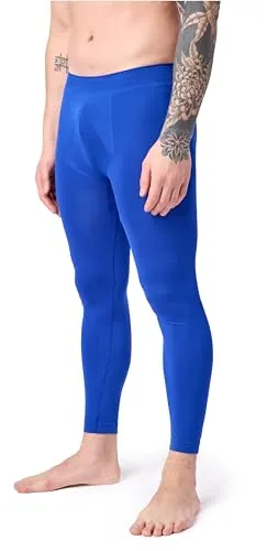 Ladeheid Lange Unterhosen Herren Funktionsunterwäsche Thermounterwäsche für Winter Sport Ski Outdoor Fußball Jogging LA40-260 (Blau, M)