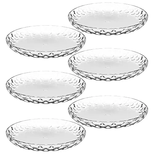 Leonardo Cucina Optic Teller 6er Set - Dessertschalen aus hochwertigem Klarglas, mikrowellen- und spülmaschinengeeignet, ideal für stilvolle Anrichtungen von Desserts und Snacks.